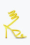 Cleopatra Yellow Satin Sandal 105