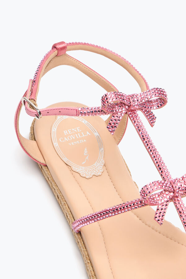 SANDALIA FLATFORM CATERINA ROSA CARAMELO 10