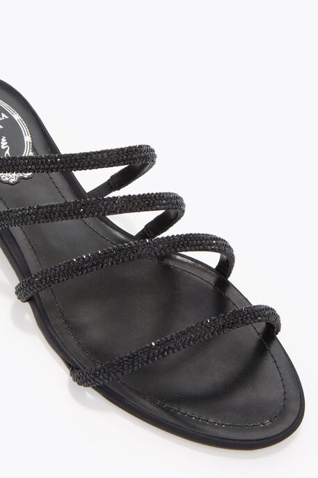 ERIN BLACK FLAT SANDAL 10