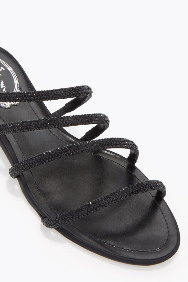 ERIN BLACK FLAT SANDAL 10