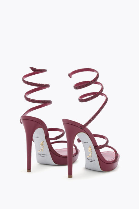 CLEO WINE PLATFORM SANDAL 120