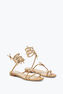 Butterflower Crystal Gold Sandal 10