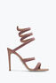 Cleo Sandal In Satin Pink 105