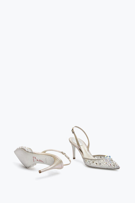 Silver Slingbacks Cinderella 75 Silver Slingbacks Cinderella 75