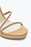 Sandalette Mit Plateausohle Margot Gold Mit Kristallen 120