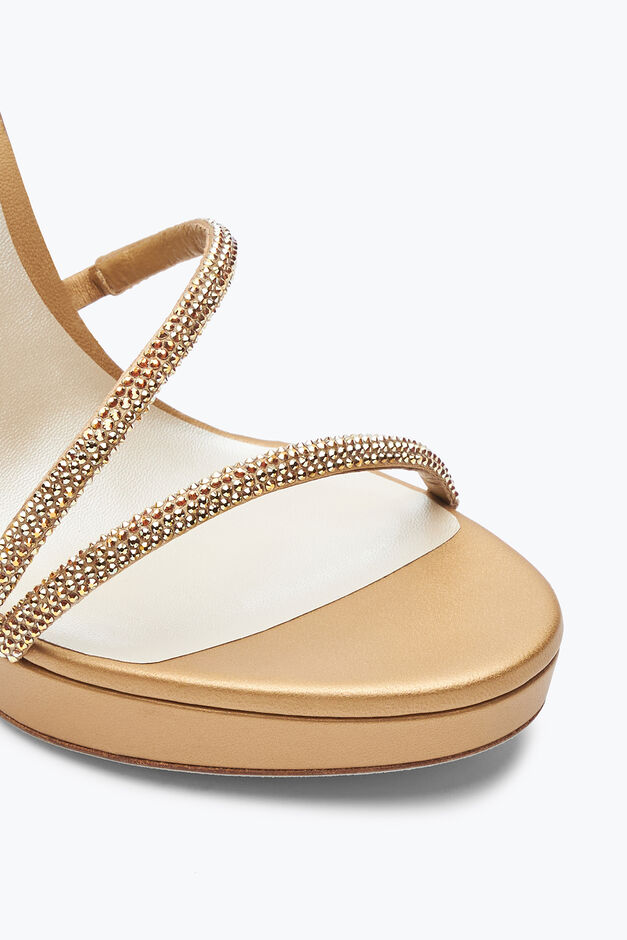 MARGOT CRYSTAL GOLD PLATFORM SANDAL 120 MARGOT CRYSTAL GOLD PLATFORM SANDAL 120