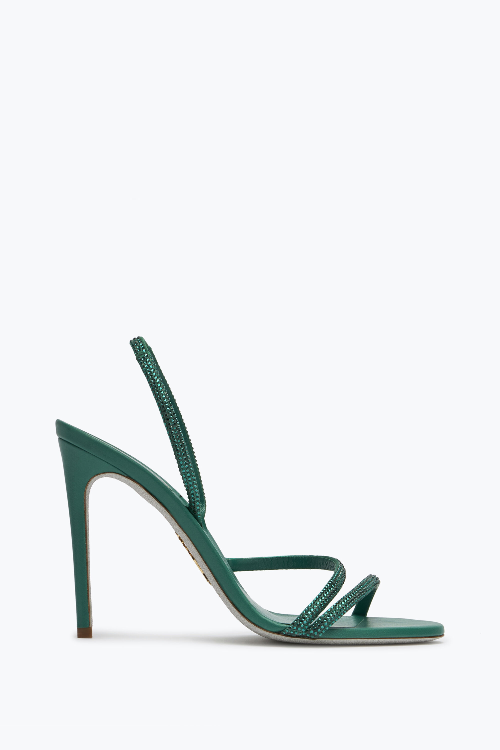 Sandales Sandale Irina Vert meraude Avec Cristaux 105 en Vert