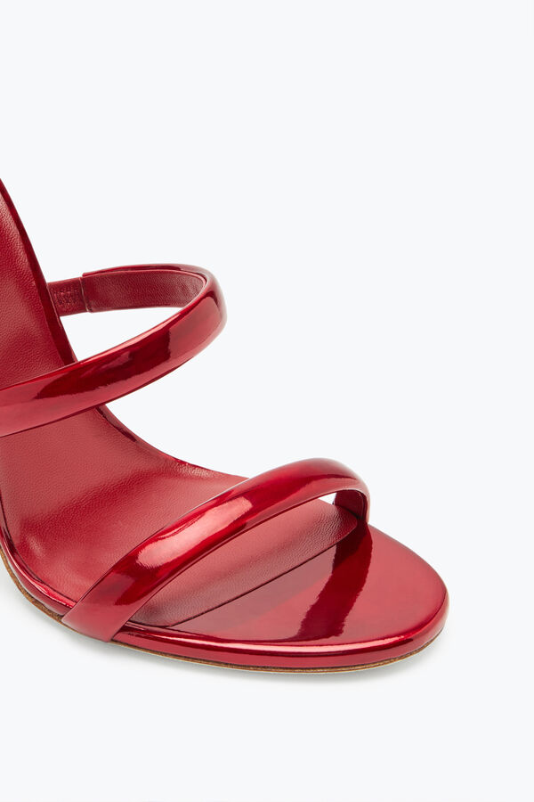 Cleo Rote Spiegeloptik Sandale 105