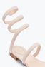 Serpente Sandale aus Karung-Leder in Puderrosa 10