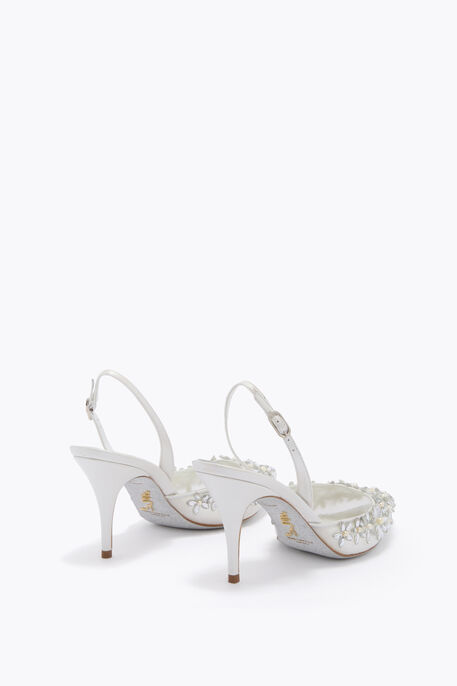 ESCARPIN SLINGBACK EVA BLANC 80