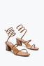 SANDALE CLEO EN CUIR D’AYERS COGNAC 50