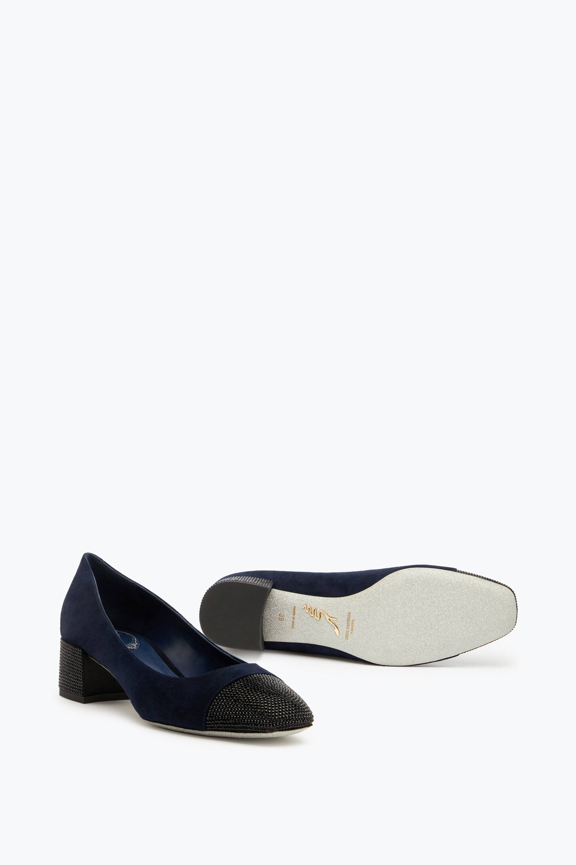 Zapatos de salon azul marino on sale