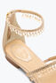 CHANDELIER FLACHE SANDALE IN NUDE 10