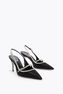 LILY SCHWARZ UND SILBER SLINGBACK 80