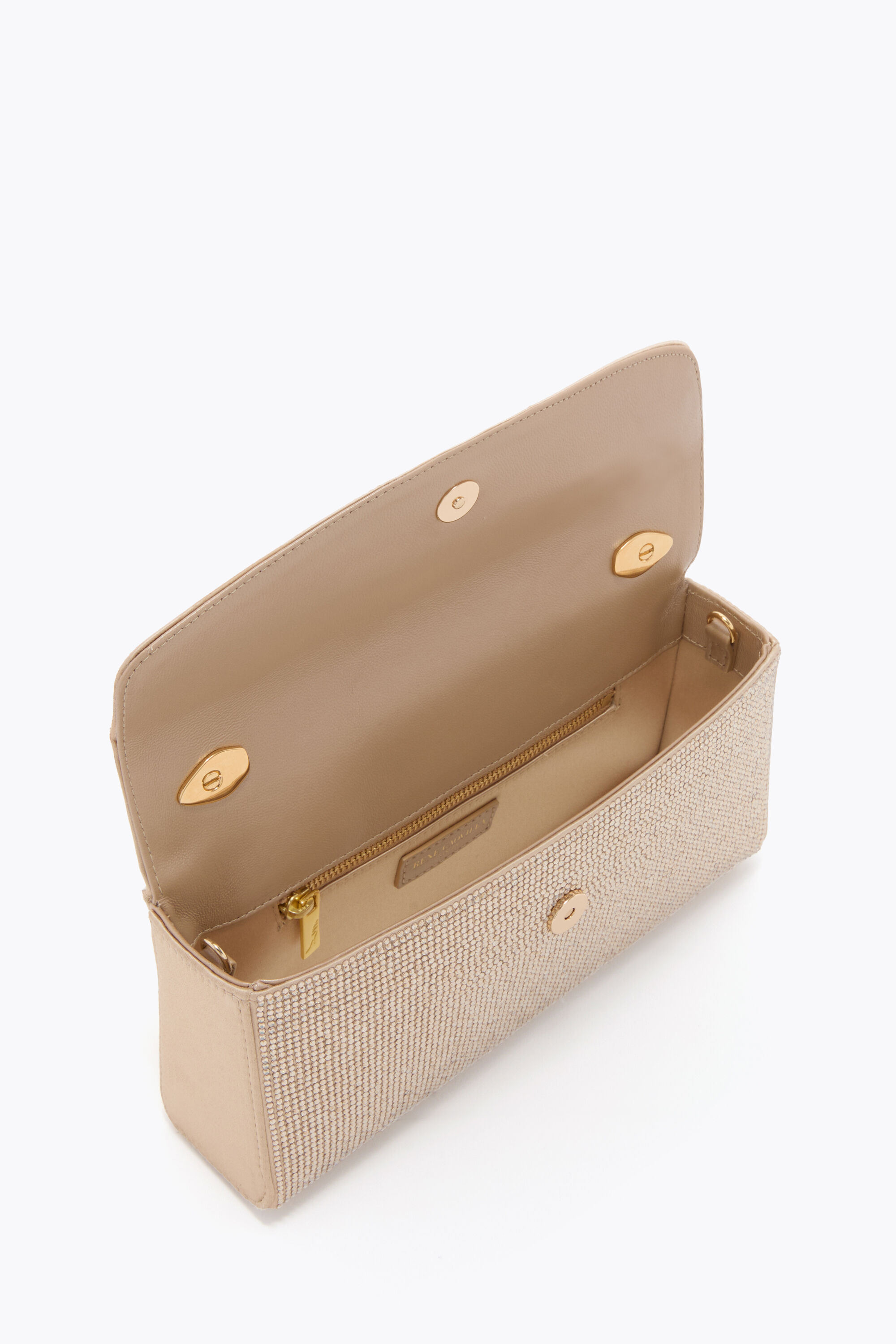 Jeweled VICTORIA CHAMPAGNE MINI BAG | Rene Caovilla®