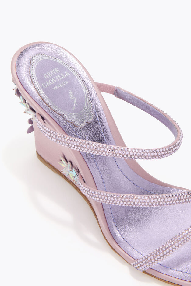 EVA LILAC WEDGE SANDAL 80