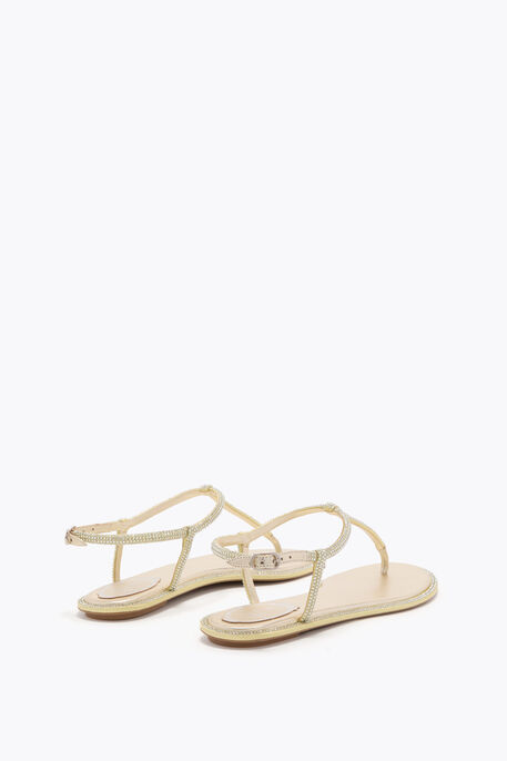 DIANA SANDALE MIT KRISTALLEN 10 IN ZITRONENGELB