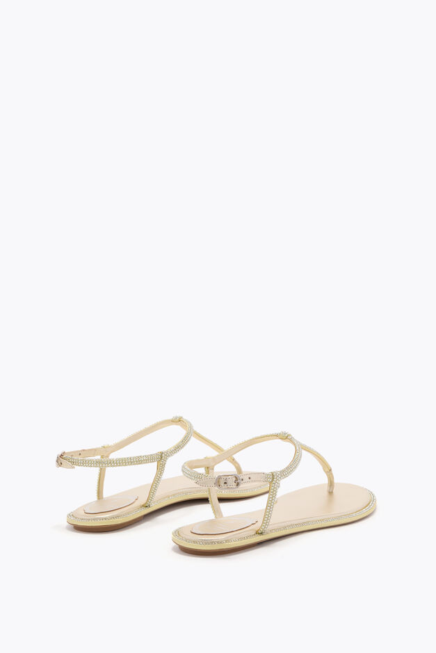 DIANA SANDALE MIT KRISTALLEN 10 IN ZITRONENGELB