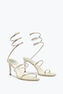 Sandalias Con Joyas Altas Cleo