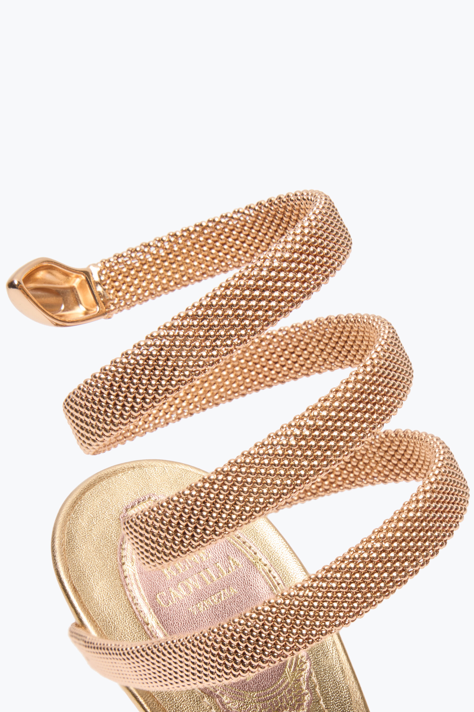 Jeweled Trigold Cleo Three-Toned Sandal 105 | Rene Caovilla®