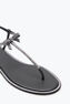 Caterina Black Thong Sandal 10