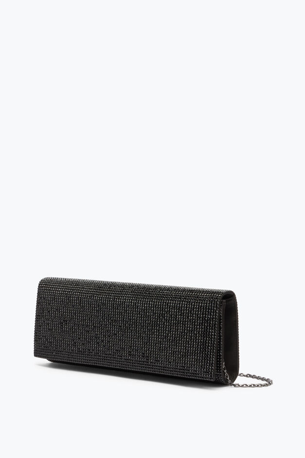 Clutch Zafira Nera Con Cristalli All-Over Clutch Zafira Nera Con Cristalli All-Over