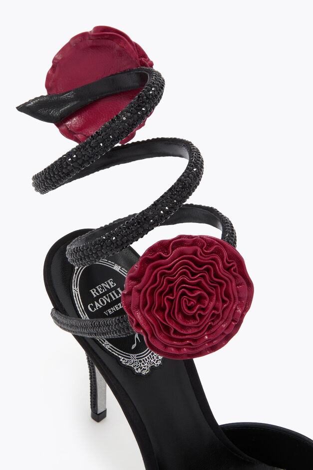 ROSALIA BLACK VELVET PUMP 100