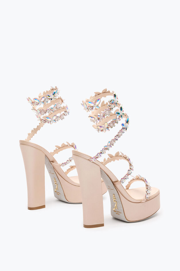 EDEN NUDE PLATFORM SANDAL 140