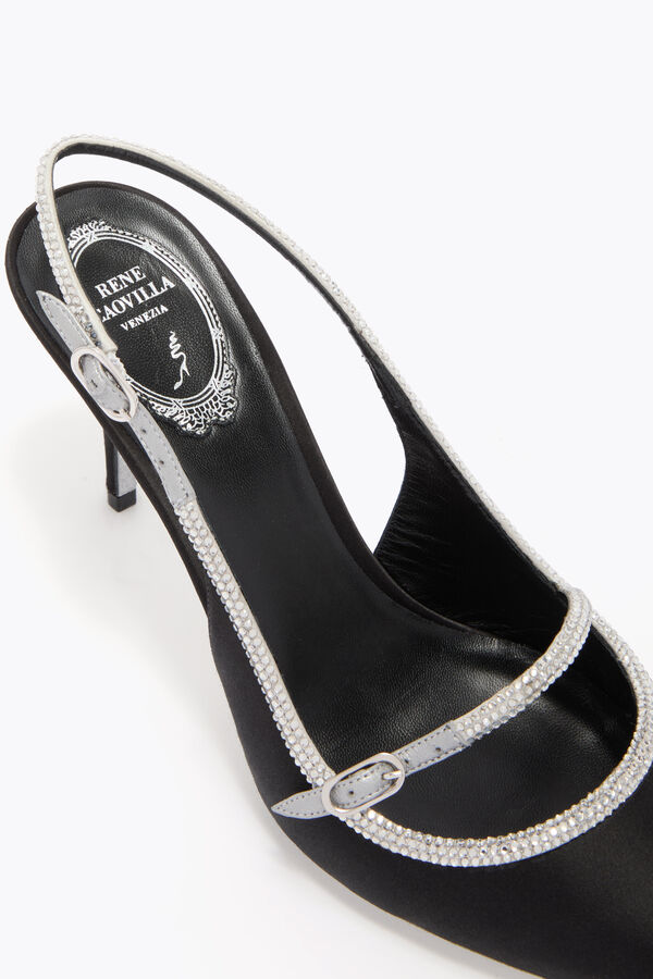 LILY SCHWARZ UND SILBER SLINGBACK 80