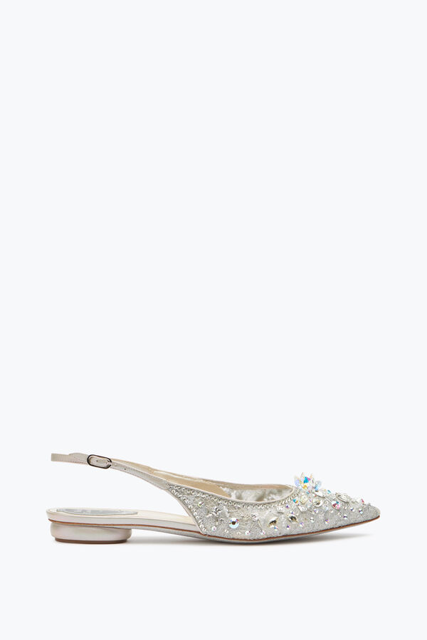 Grey Flat Slingbacks Cinderella