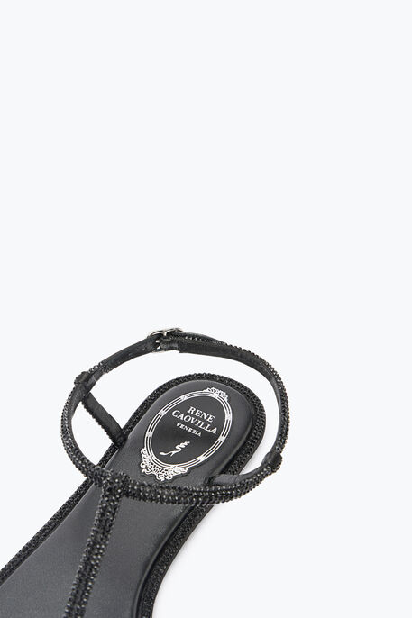 DIANA CRYSTAL BLACK SANDAL 10 DIANA CRYSTAL BLACK SANDAL 10