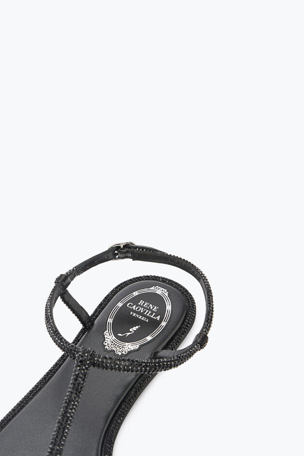 DIANA CRYSTAL BLACK SANDAL 10 DIANA CRYSTAL BLACK SANDAL 10