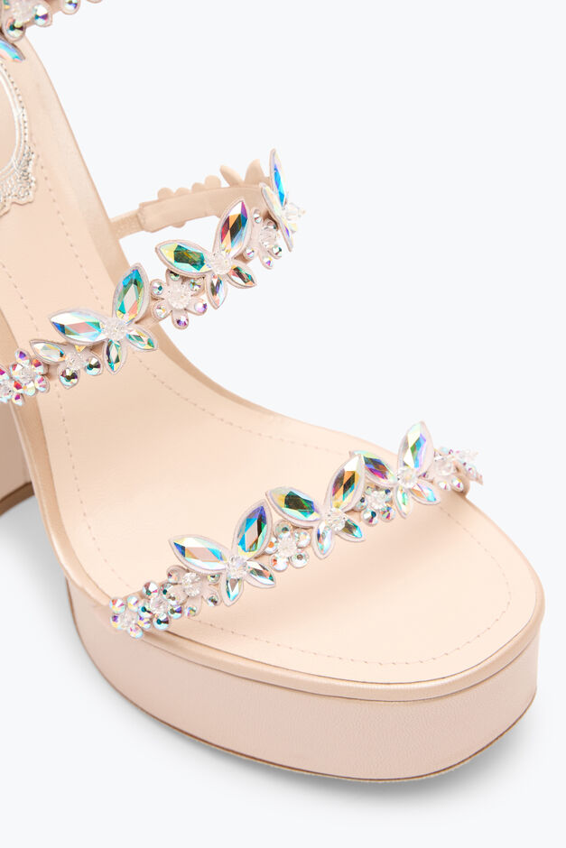 EDEN NUDE PLATFORM SANDAL 140