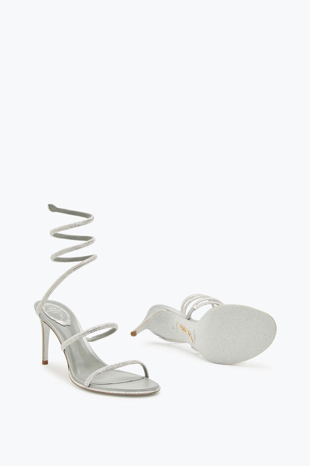 CLEO SILVER SANDAL 80 CLEO SILVER SANDAL 80