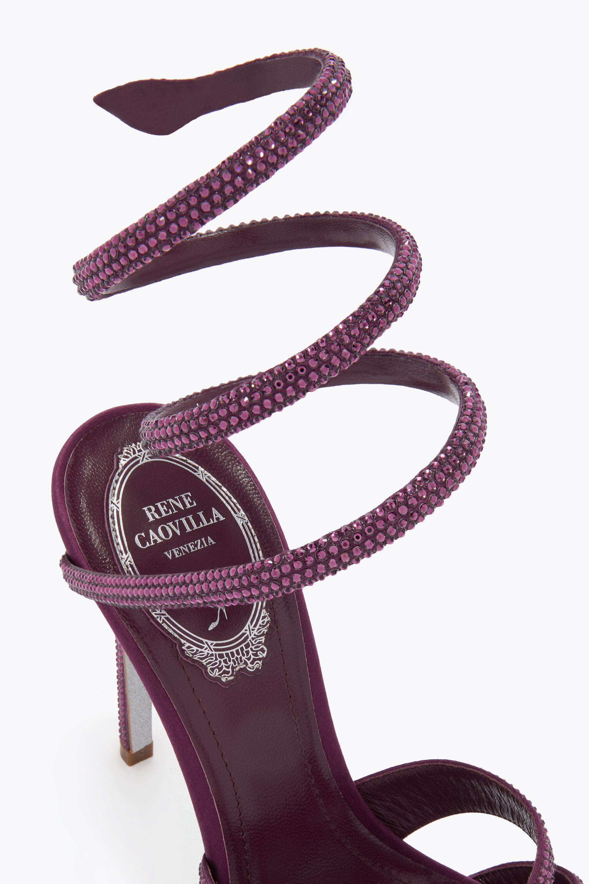 Jeweled DANIA AMETHIST SANDAL 105 | Rene Caovilla®
