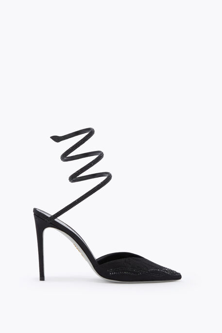 ESCARPIN CLEO NOIR DAMASS&Eacute; 105