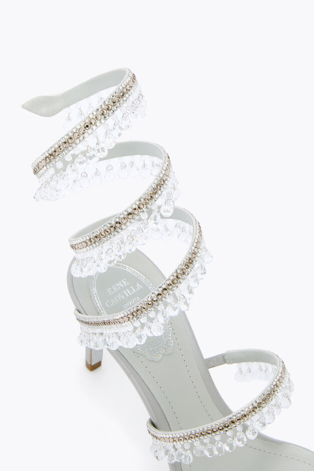 CHANDELIER SILVER SANDAL 80