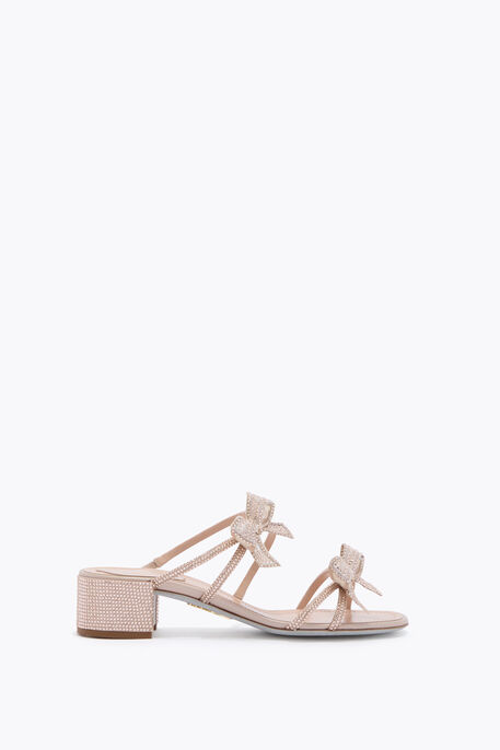 RIBBON NUDE MULE 40