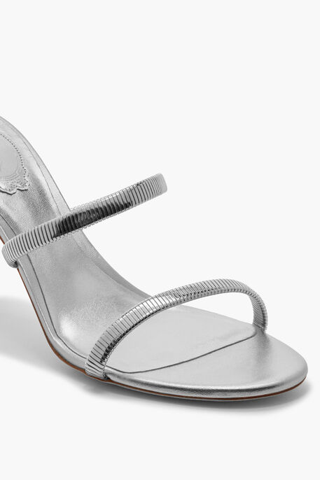 Juniper Metallic Silver Sandal 80 Sandals in Silver for Women | Rene ...