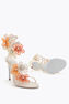 PEACH FLOWER IVORY AND ORANGE SANDAL 105