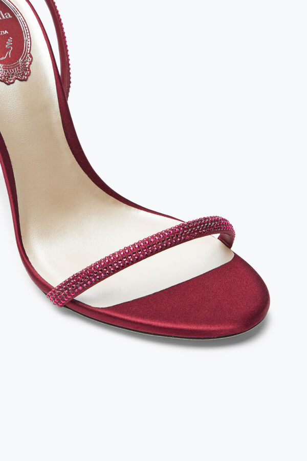 Ellabrita Crystal Burgundy Sandal 105