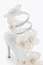 PEACH FLOWER IVORY SANDAL 105