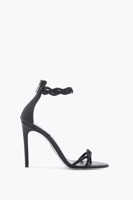 BRAID BLACK SANDAL 105