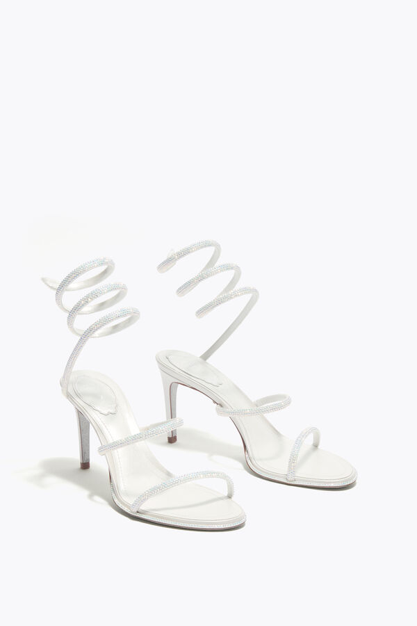 CLEO SANDALEN 80 IN WEISS