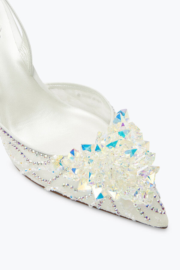 Slingback Blancas De Encaje Frozen 75