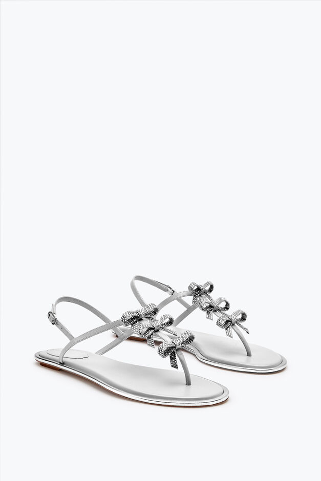 Caterina Silver Thong Sandal 10 Caterina Silver Thong Sandal 10