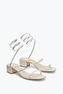 Flat Satin Sandals Cleo