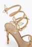 MARGOT GOLD PLATFORM SANDAL WITH BUTTERFLIES 120