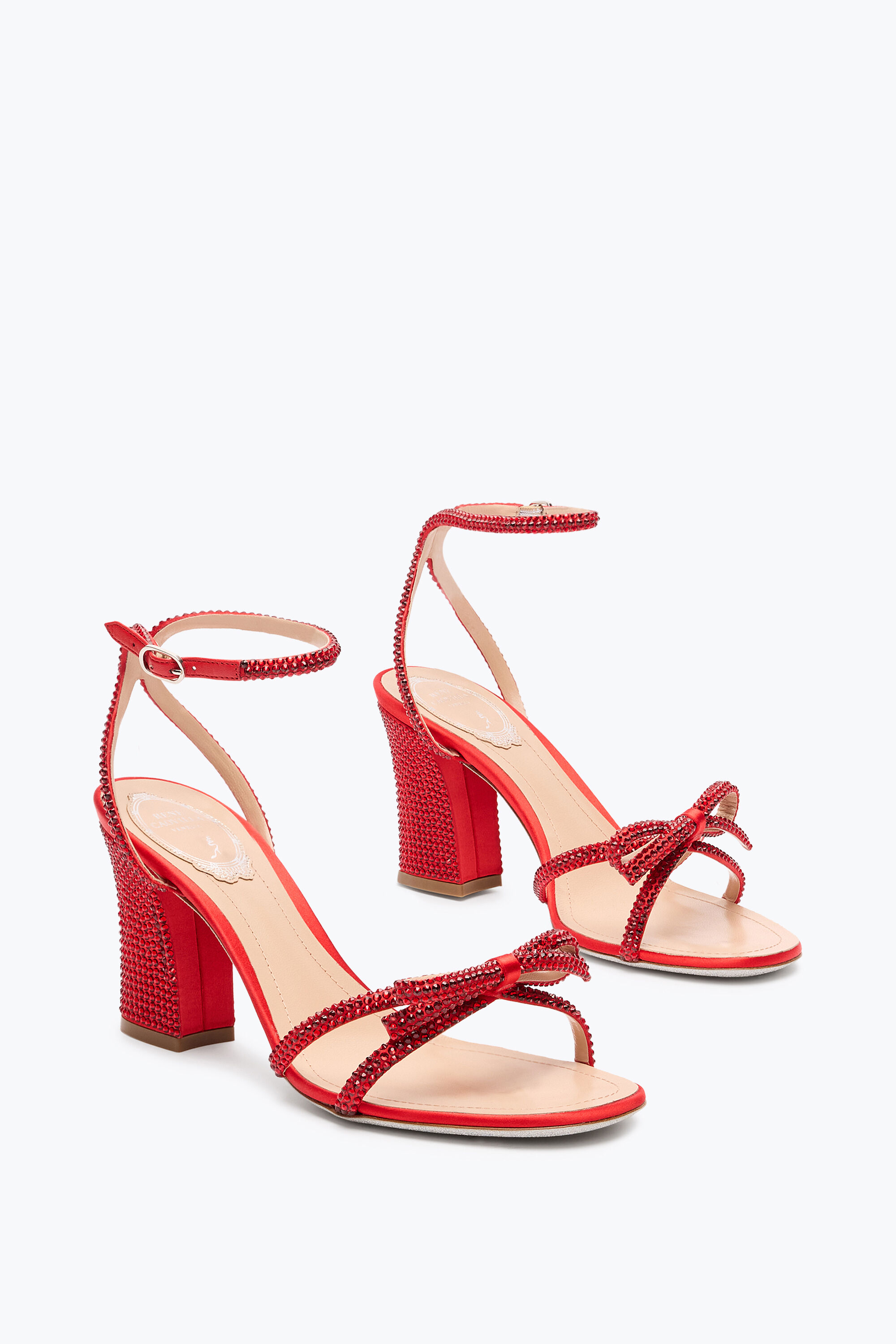 最終値下げです♪ RENE CAOVILLA ミュール サイズ 36 Jeweled CLEO NUDE SANDAL WITH SOUL HEEL 80 | Rene Caovilla®