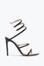 Cleo Metallic Black Sandal 105